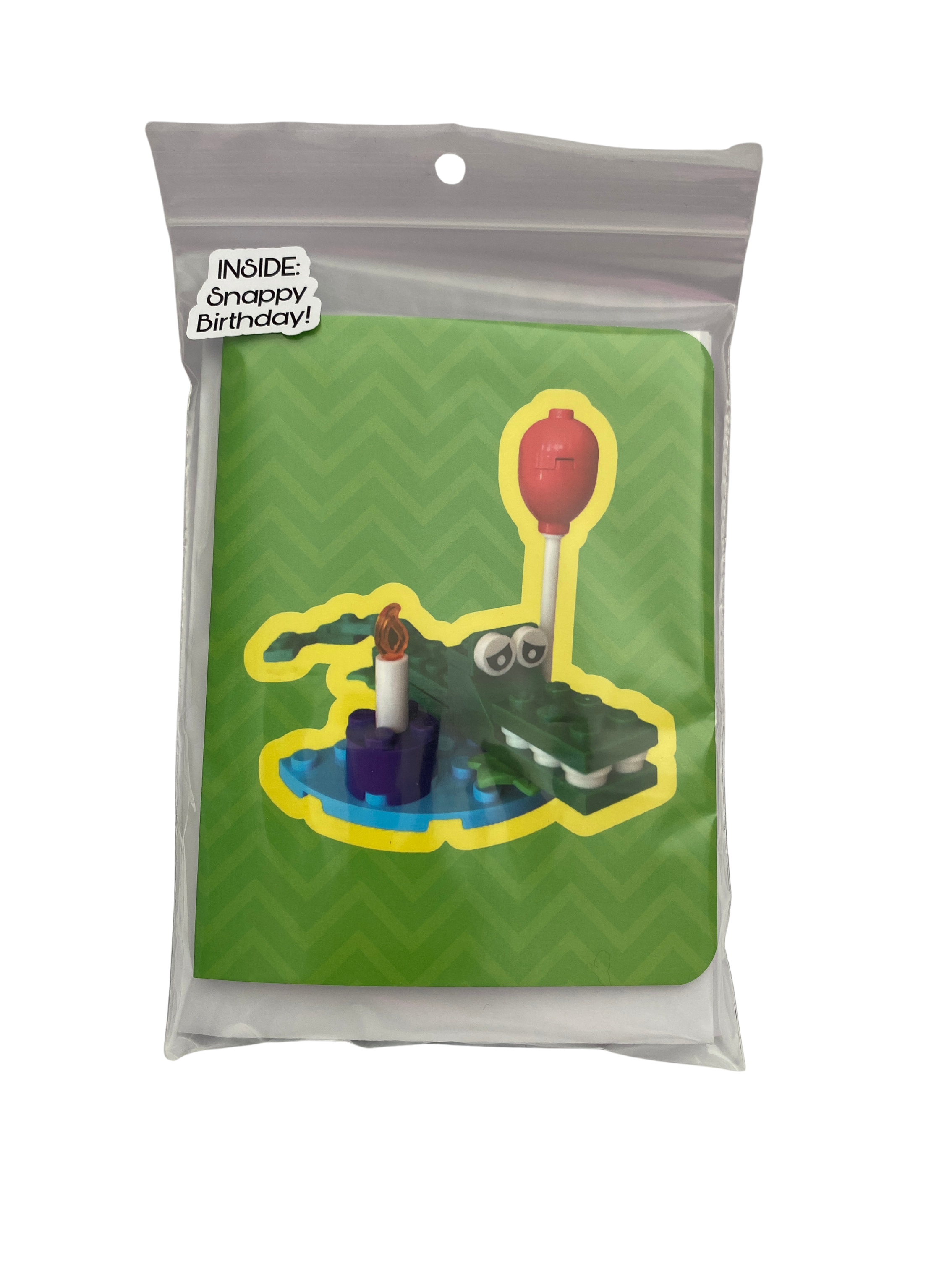Snappy Birthday! Lego Crocodile Card