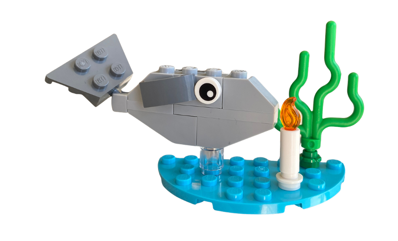 This is your birthday COD! Lego Fish Card